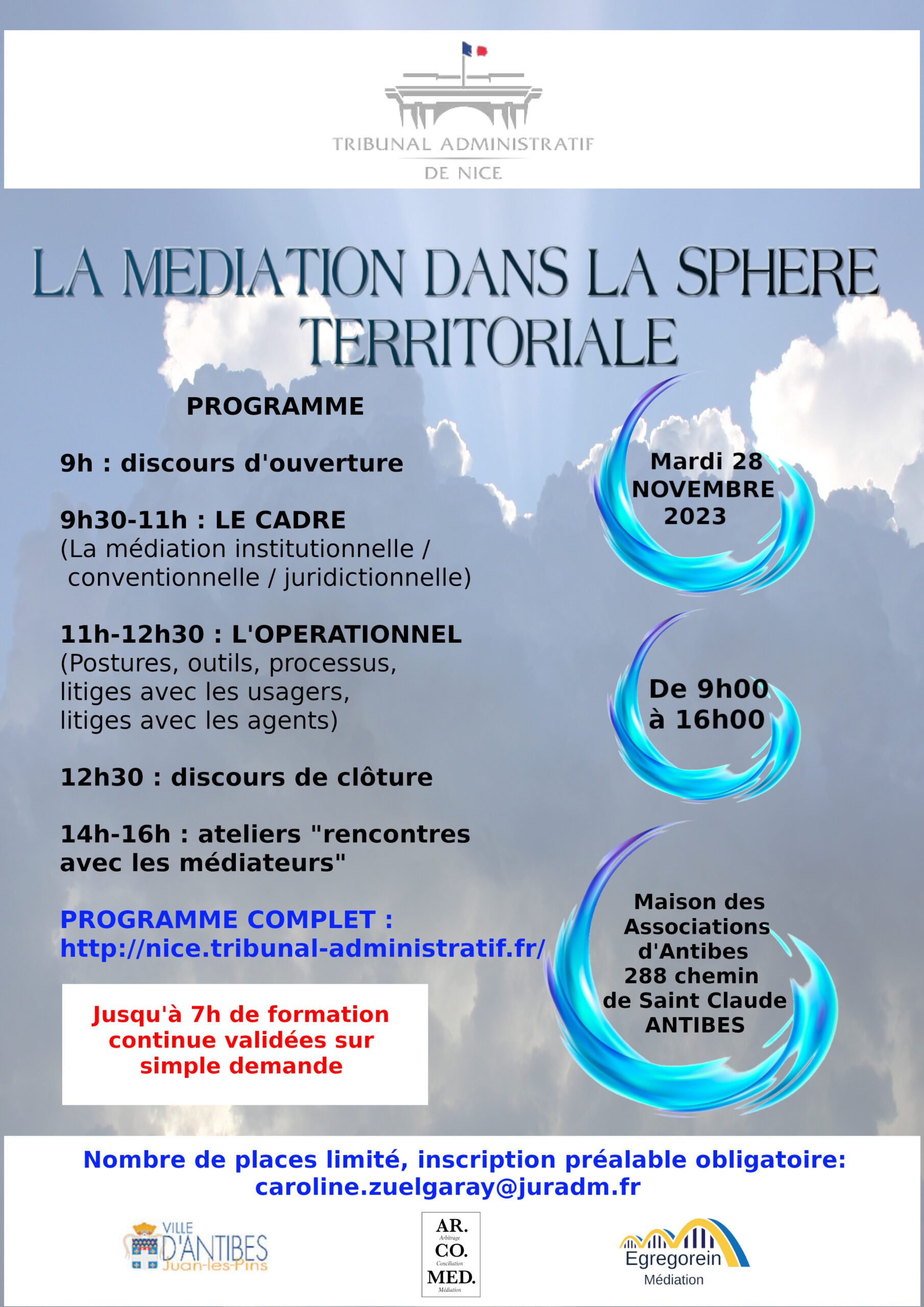 Visuel Colloque Médiation territoriale - 28 novembre 2023